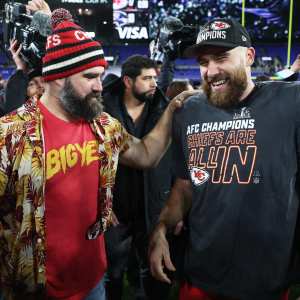 Jason and Travis Kelce Have to Keep Restocking New Heights Hats After Taylor Swift Rocked One