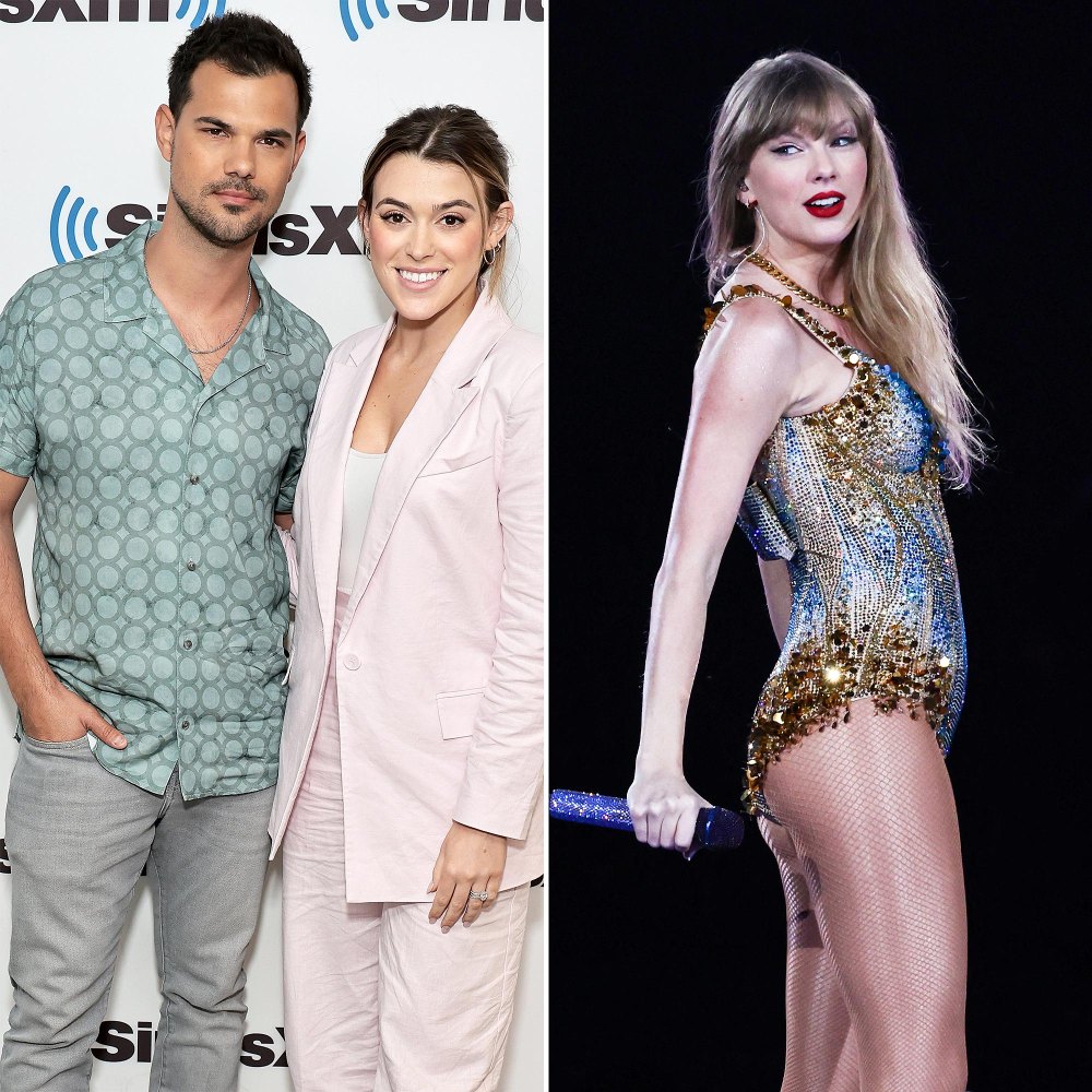 Taylor Lautners Wife Cosigns Theory of How Taylor Swifts Exes Reacted to The Tortured Poets Department Announcement