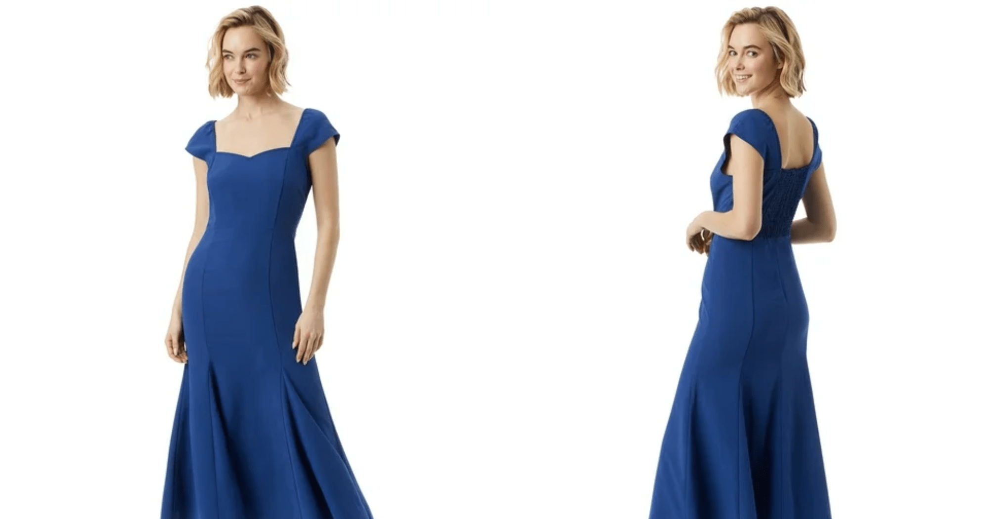 This Elegant Deep Blue Cap Sleeve Dress Is Less Than $50 - Vimarsana News