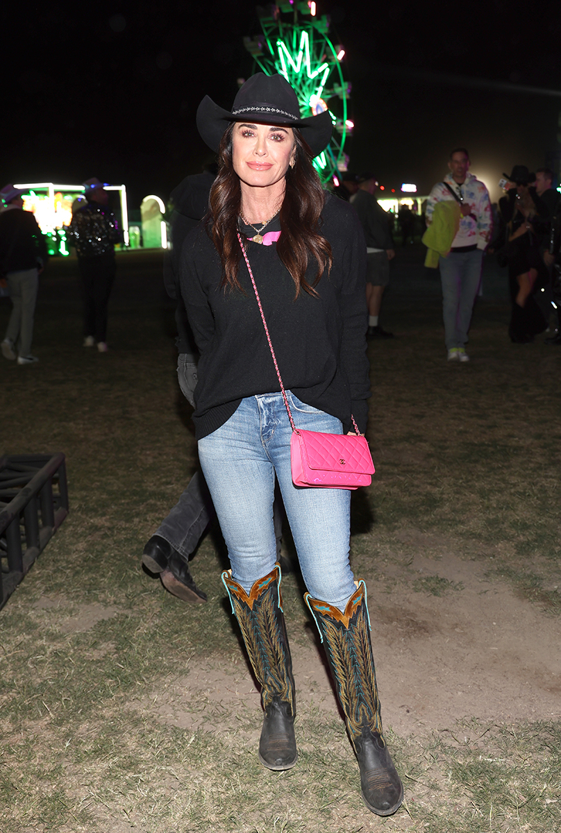 Kyle Richards at Neon Carnival in Thermal, CA on April 13, 2024.