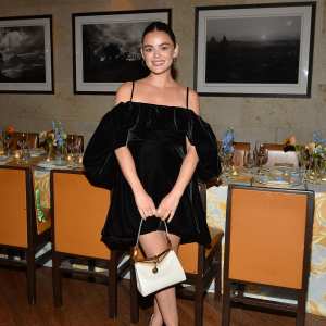 Lucy Hale at an Etro dinner in Los Angeles on April 24, 2024.