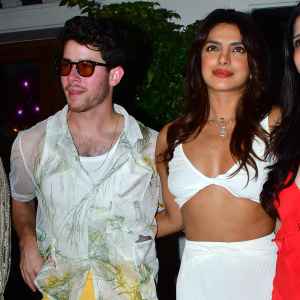 Nick Jonas and Priyanka Chopra in Mumbai on March 30, 2024.