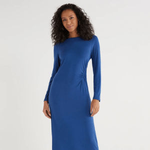 Time and Tru Ruched Mini Dress