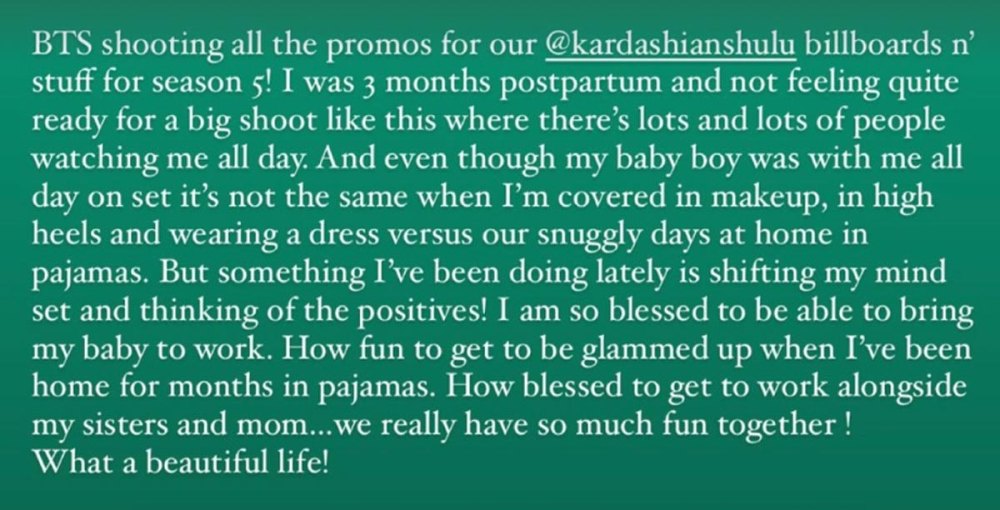 Kourtney Kardashian Opens Up About Working 3 Months Post Partum