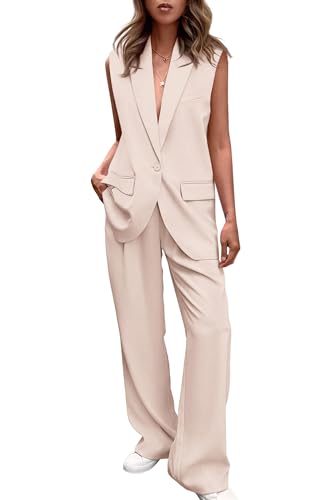Prettygarden Two-Piece Vest Suit Set