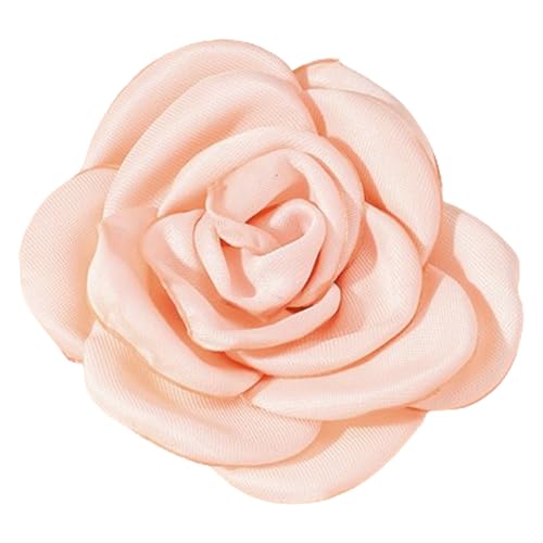 Rrdaily Fabric Rose Flower Hair Clip/Brooch