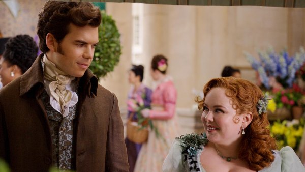 Bridgerton s Nicola Coughlan and Luke Newton Tease What Piece of Furniture They Broke in Sex Scene 976