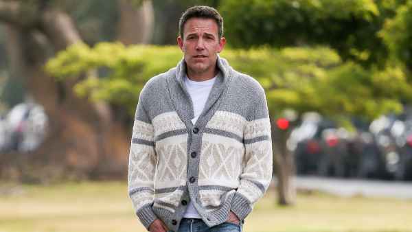 Feature Ben Affleck Rocks Gray Cardigan