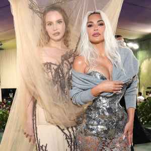 Feature Kim Kardashian and Lana Del Rey Pose Together at 2024 Met Gala