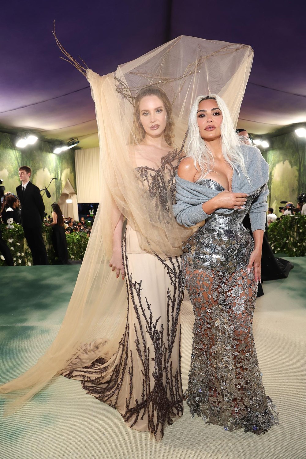 Feature Kim Kardashian and Lana Del Rey Pose Together at 2024 Met Gala