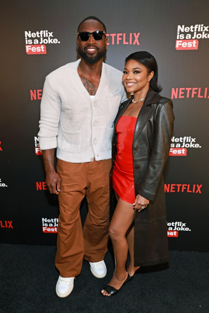 Gabrielle Union and Zaya Wade Match in Leather