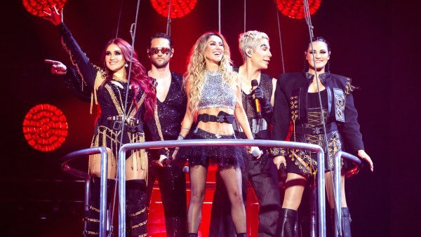 Los integrantes de RBD en el "Soy Rebelde Tour"
