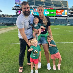 Jason Kelce Adorably Introduces Daughter Bennett 14 Months to Philadelphia Eagles Mascot
