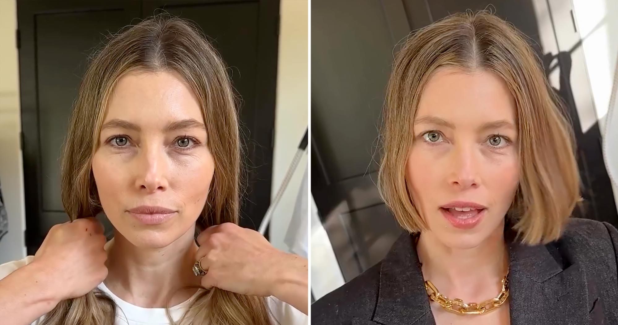 Jessica Biel Chops Her Long Hair Into a Daring Bob - Vimarsana News