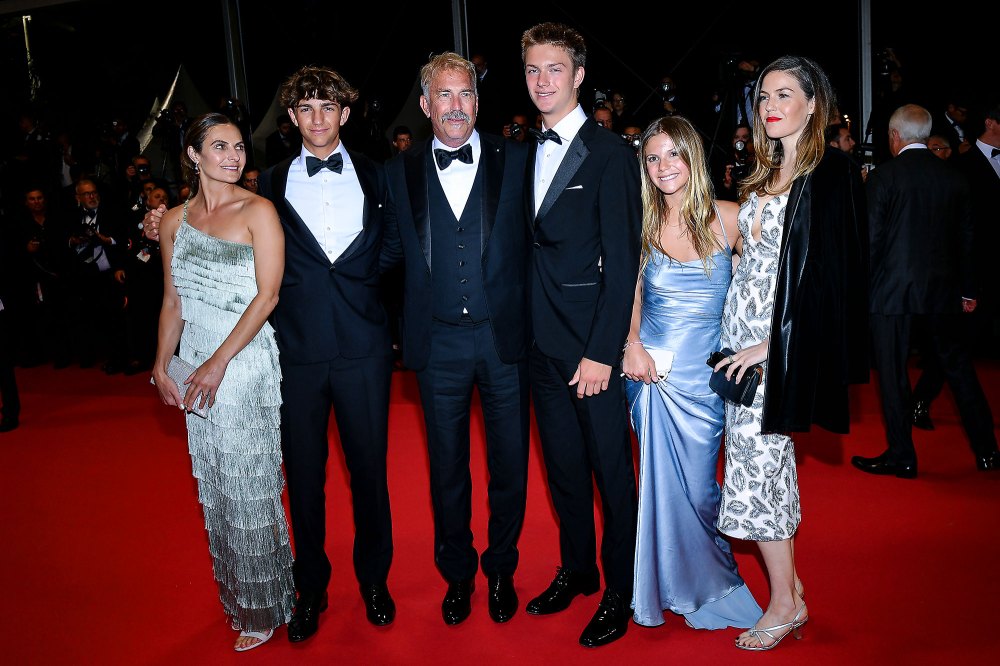 Kevin Costner Walks the Cannes Film Festival Red Carpet With His 5 Kids 3