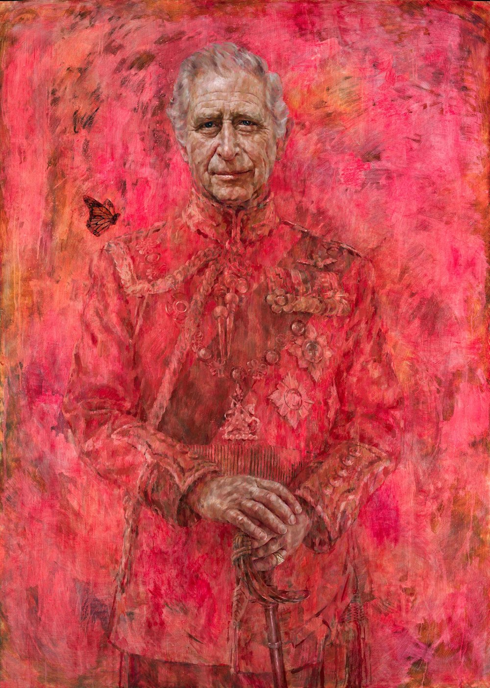 King Charles Artist Explains Why He Chose Red in New Portrait