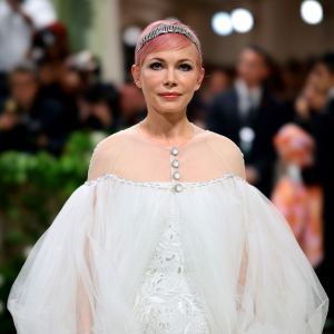 Michelle Williams Debuts Bold Pink Pixie Cut at the 2024 Met Gala