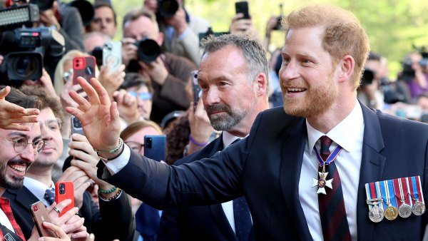 Crowds gather to see Harry in the UK as KIng Charles is too bust to see him