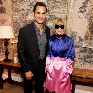 Roger Federer Leans on Amazing Anna Wintour for Advice Shes Been Fantastic