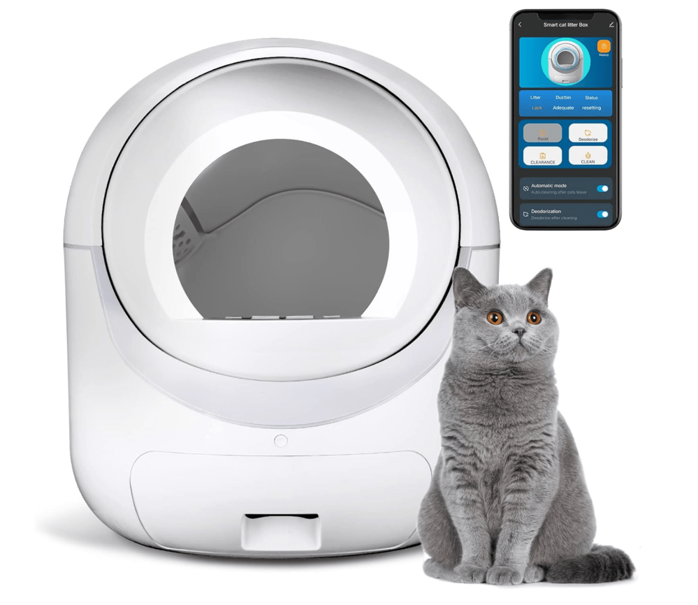 Cleanpethome Self-Cleaning Cat Litter Box Amazon