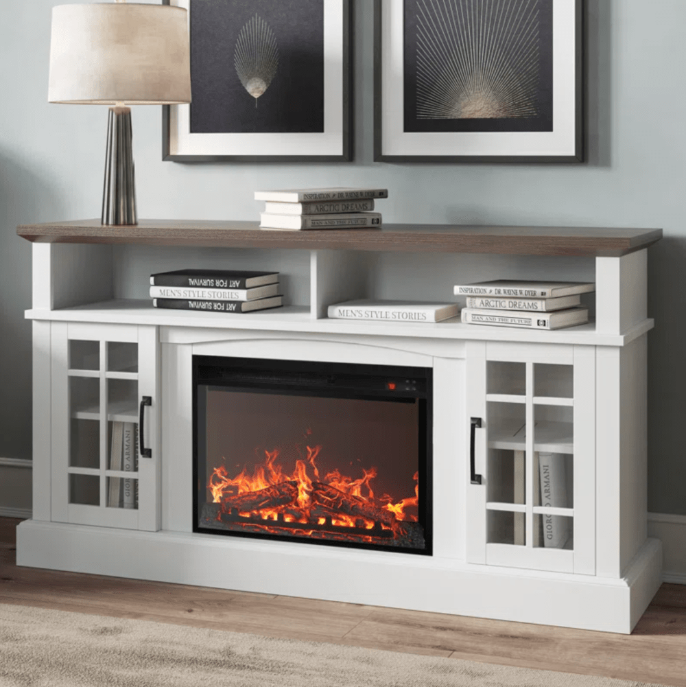 Kehaulani 65" Media Console TV Stands with Electric Fireplace