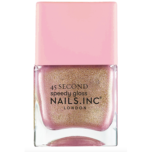 Nails.INC Quick Drying Nail Polish Ruby, Pink Shimmer