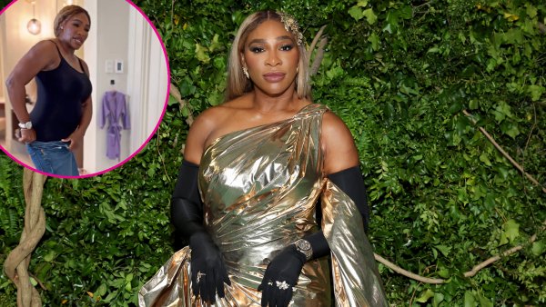 Serena Williams Tries on Her Tight Versace Denim Skirt Again