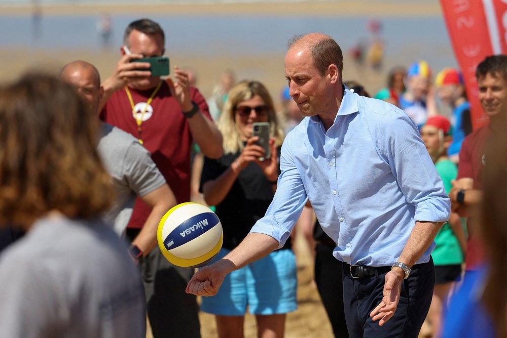 Prince William channels his inner 'Baywatch Babe' on beach day