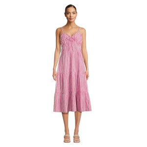 Time and Tru cross back dress with tiered skirt