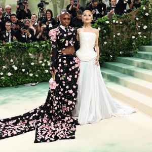Cynthia Erivo and Ariana Grande attend The 2024 Met Gala