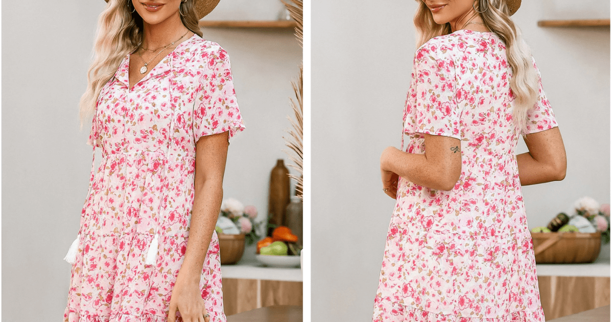 This Floral Mini Babydoll Dress Brings a Little Romance This Summer This Floral Mini Babydoll Dress Brings a Little Romance This Summer