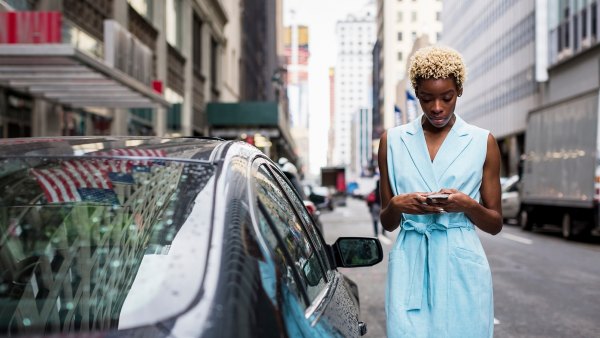 Fashionable woman in New York