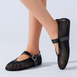 Kiwufoder Mesh Ballet Flats