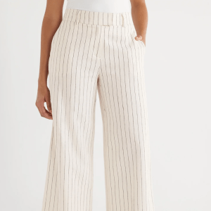 Scoop Linen Blend Wide Leg Pants