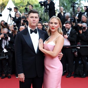 Colin Jost Gets Embarrassed to Read 'SNL' Joke About Wife Scarlett Johansson's Body