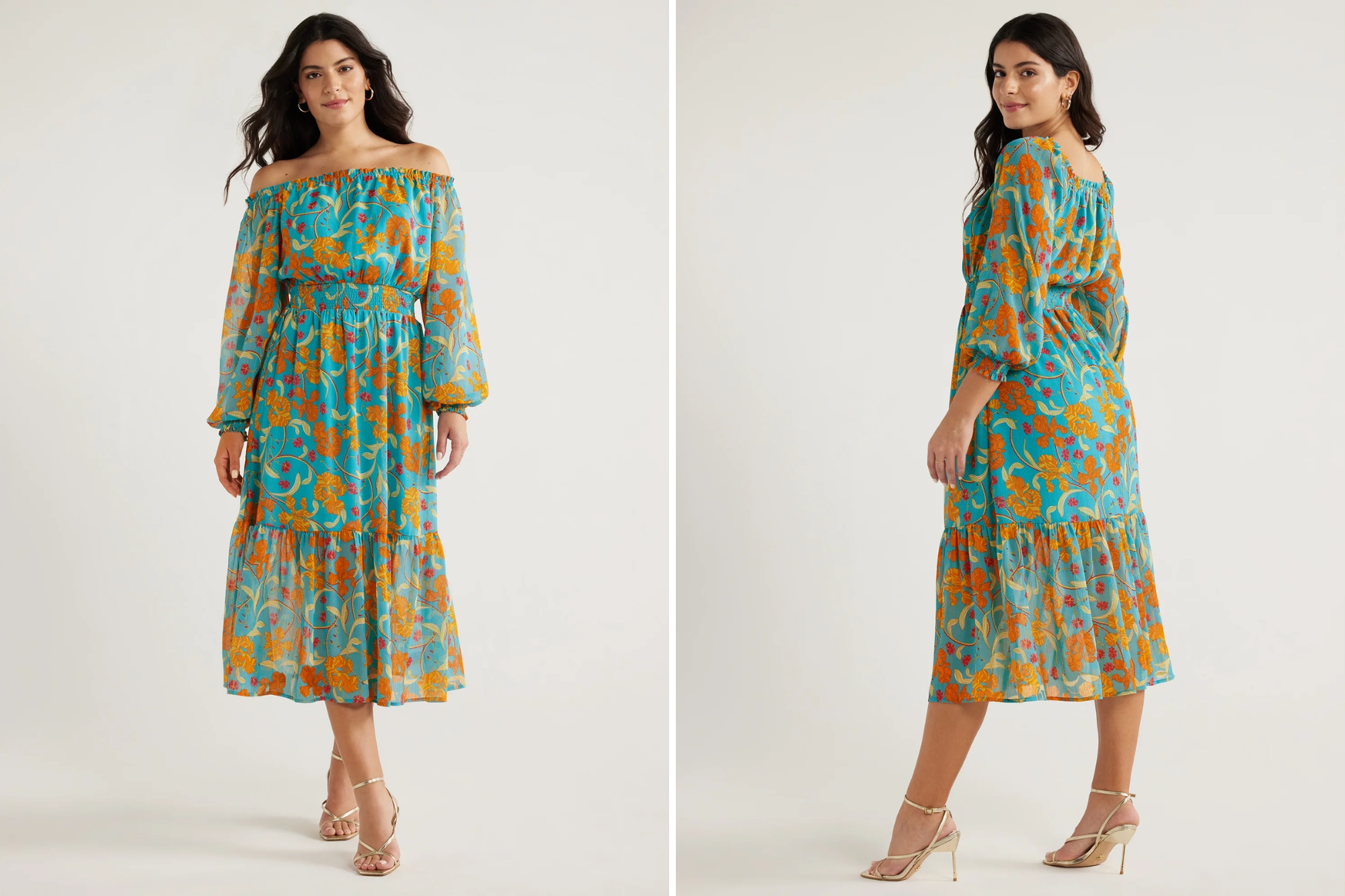 Sofia Jeans Off the Shoulder Dress