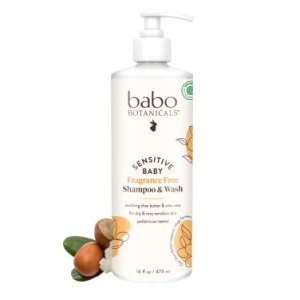 Best Splurge for Baby Eczema: Babo Botanicals Sensitive Baby Fragrance Free Shampoo & Wash