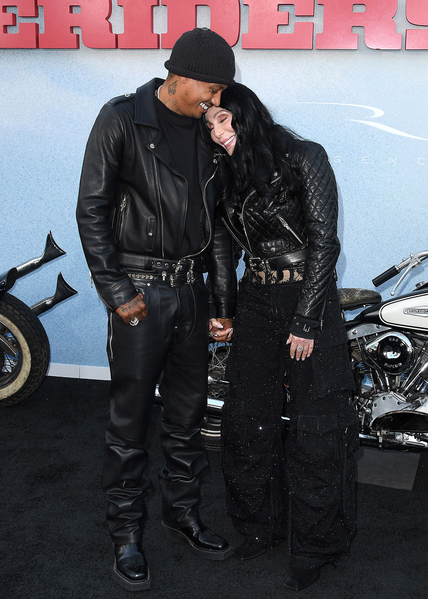 Cher and Boyfriend AE Edwards Get Cozy at Bikeriders Premiere | Us