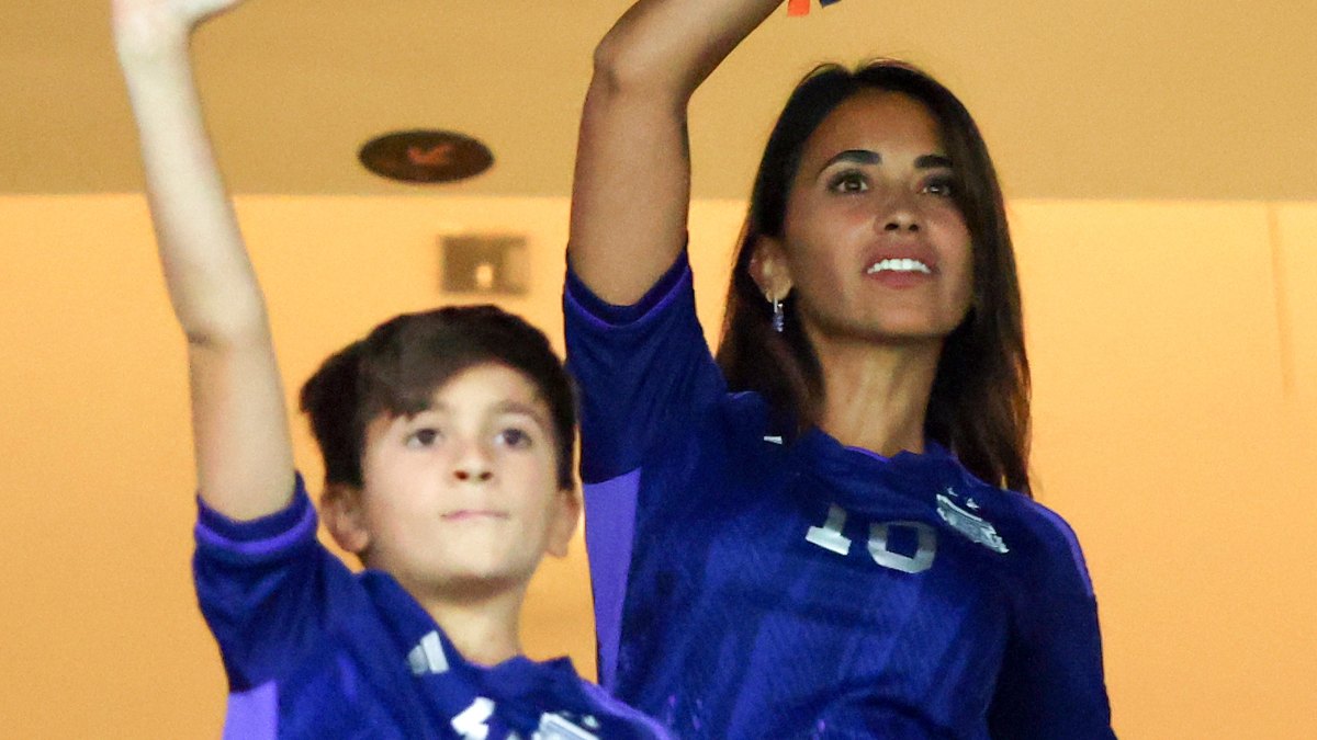 Antonela Ruccuzzo y Thiago Messi