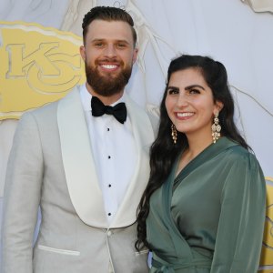 Kansas City Chiefs Super Bowl Ring Ceremony - Red Carpet, Harrison and Isabelle Butker