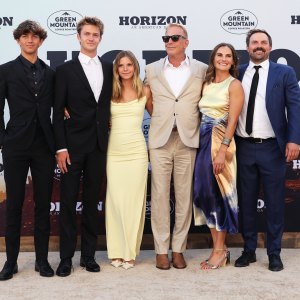 Kevin Costner Joins 5 Kids at Horizon Premiere