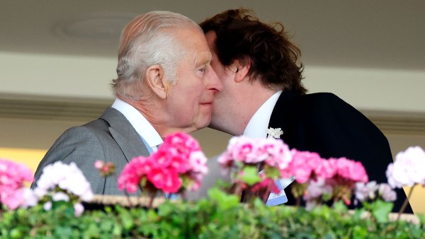 King Charles Greets Queen Camilla Son Tom Parker Bowles at Royal Ascot