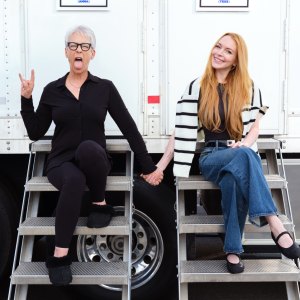 Lindsay Lohan and Jamie Lee Curtis Reunite on Set of Freaky Friday 2