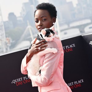Lupita Nyong o Underwent Cat Therapy for A Quiet Place Day One