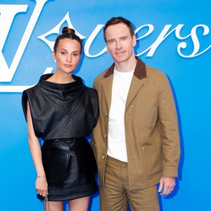 Michael Fassbender Alicia Vikander Dress to Impress at Louis Vuitton Show