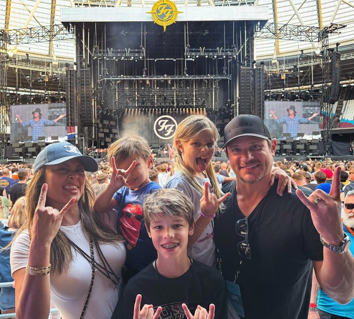 Nick, Vanessa Lachey Attend Taylor Swift, Foo Fighters London Concerts