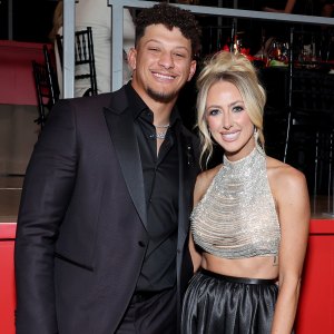 Patrick Mahomes Kisses Wife Brittany Mahomes on the Cheek During Romantic Boat Ride in Portugal