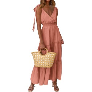 Prettygarden smocked midi dress