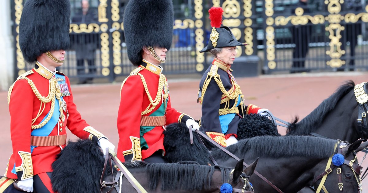 Princess Anne Has Trouble With Her Horse at Trooping the Colour Princess Anne Has Trouble With Her Horse at Trooping the Colour