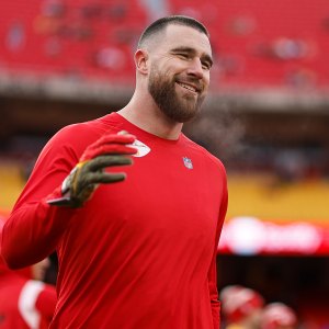 Travis Kelce High-Fives Young Chiefs Fan Wearing 'Taylor's Boyfriend' T-Shirt in Adorable Video